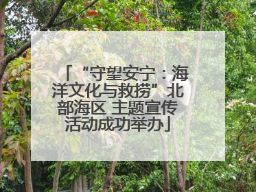 “守望安宁：海洋文化与救捞”北部海区 主题宣传活动成功举办