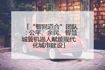 “智同道合”团队：公平、亲民、智慧城管机器人赋能现代化城市建设