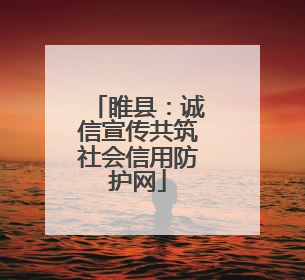 睢县：诚信宣传共筑社会信用防护网
