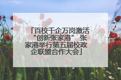 百校千企万岗激活“创新张家港” 张家港举行第五届校政企联盟合作大会