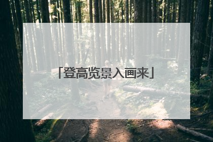 登高览景入画来