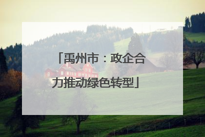 禹州市：政企合力推动绿色转型