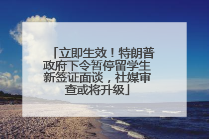 立即生效！特朗普政府下令暂停留学生新签证面谈，社媒审查或将升级