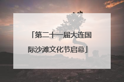 第二十一届大连国际沙滩文化节启幕