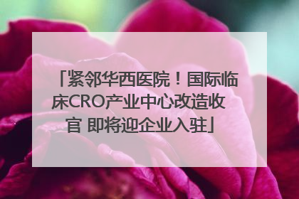 紧邻华西医院！国际临床CRO产业中心改造收官 即将迎企业入驻