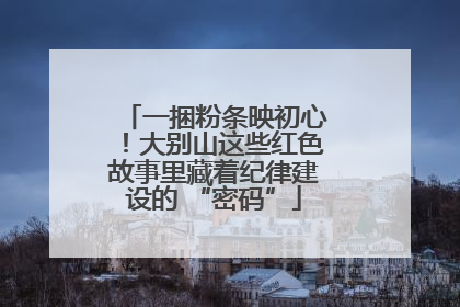 一捆粉条映初心！大别山这些红色故事里藏着纪律建设的 “密码”