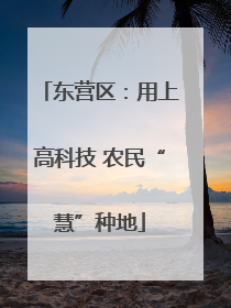 东营区：用上高科技 农民“慧”种地