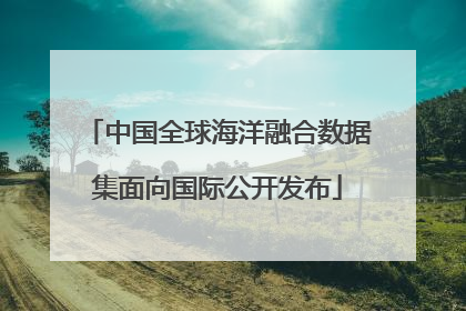中国全球海洋融合数据集面向国际公开发布