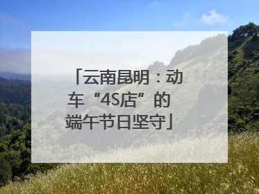 云南昆明：动车“4S店”的端午节日坚守