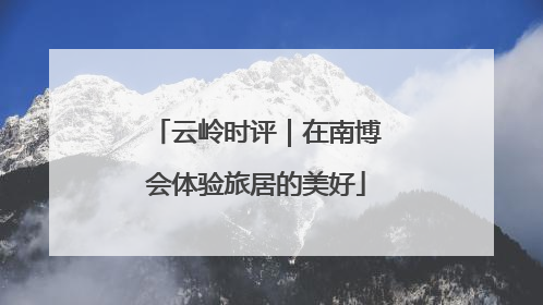 云岭时评｜在南博会体验旅居的美好