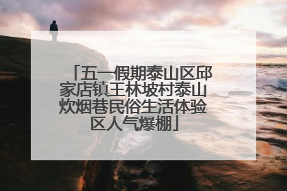 五一假期泰山区邱家店镇王林坡村泰山炊烟巷民俗生活体验区人气爆棚