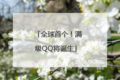 全球首个！满级QQ将诞生