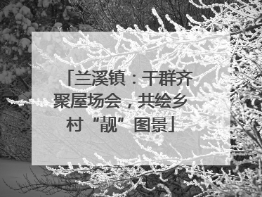 兰溪镇：干群齐聚屋场会，共绘乡村“靓”图景
