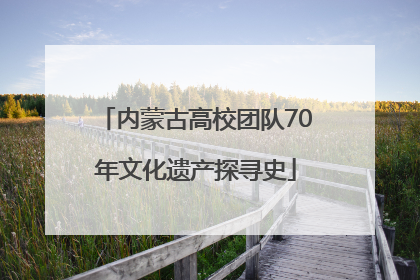 内蒙古高校团队70年文化遗产探寻史