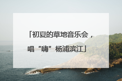 初夏的草地音乐会，唱“嗨”杨浦滨江