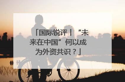 国际锐评丨“未来在中国”何以成为外资共识？