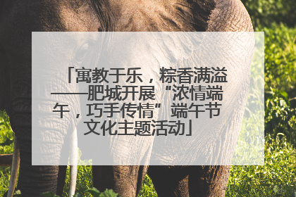 寓教于乐，粽香满溢——肥城开展“浓情端午，巧手传情”端午节文化主题活动