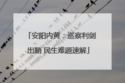 安阳内黄：巡察利剑出鞘 民生难题速解