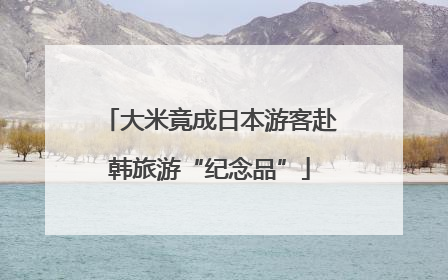 大米竟成日本游客赴韩旅游“纪念品”