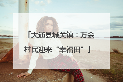 大通县城关镇：万余村民迎来“幸福田”