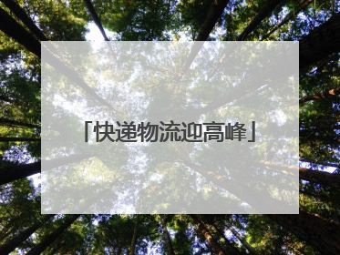 快递物流迎高峰