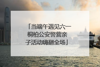 当端午遇见六一 桐柏公安警营亲子活动嗨翻全场
