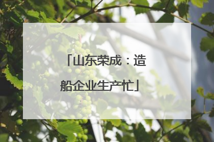 山东荣成：造船企业生产忙