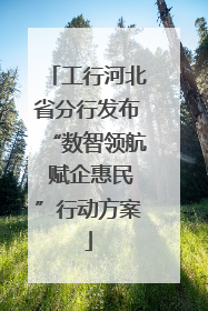 工行河北省分行发布“数智领航 赋企惠民”行动方案