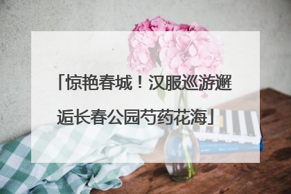 惊艳春城！汉服巡游邂逅长春公园芍药花海