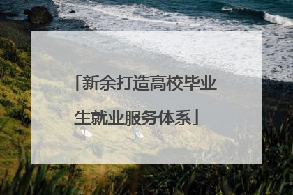 新余打造高校毕业生就业服务体系