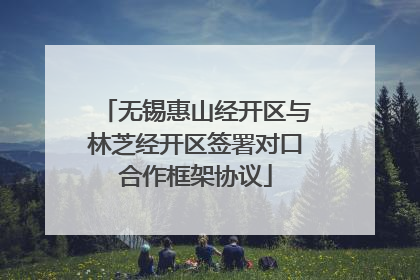 无锡惠山经开区与林芝经开区签署对口合作框架协议