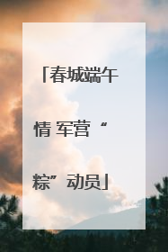 春城端午情 军营“粽”动员