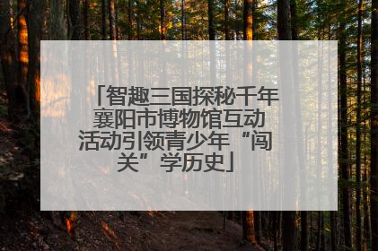 智趣三国探秘千年 襄阳市博物馆互动活动引领青少年“闯关”学历史