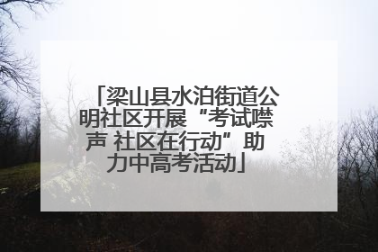 梁山县水泊街道公明社区开展“考试噤声 社区在行动”助力中高考活动