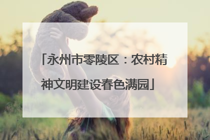 永州市零陵区：农村精神文明建设春色满园