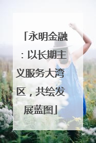 永明金融：以长期主义服务大湾区，共绘发展蓝图