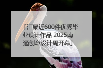 汇聚近600件优秀毕业设计作品 2025南通创意设计周开幕