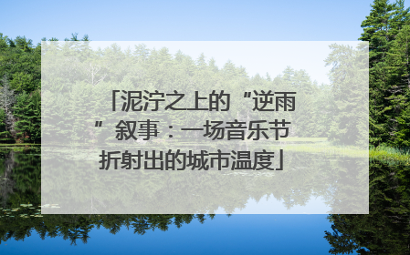 泥泞之上的“逆雨”叙事：一场音乐节折射出的城市温度