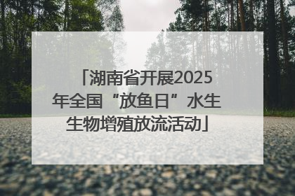 湖南省开展2025年全国“放鱼日”水生生物增殖放流活动