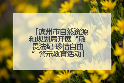 滨州市自然资源和规划局开展“敬畏法纪 珍惜自由”警示教育活动