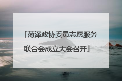 菏泽政协委员志愿服务联合会成立大会召开
