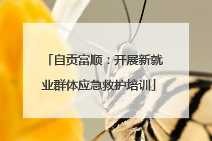 自贡富顺：开展新就业群体应急救护培训