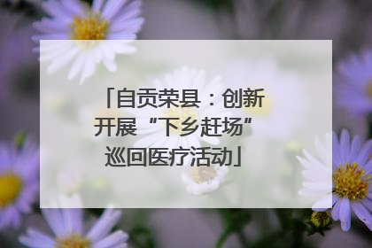 自贡荣县：创新开展“下乡赶场”巡回医疗活动