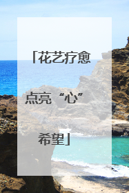 花艺疗愈点亮“心”希望