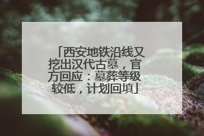 西安地铁沿线又挖出汉代古墓，官方回应：墓葬等级较低，计划回填