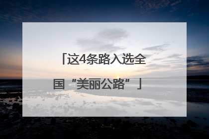 这4条路入选全国“美丽公路”
