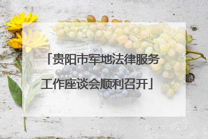 贵阳市军地法律服务工作座谈会顺利召开