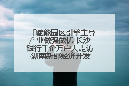 赋能园区引擎主导产业做强做优 长沙银行千企万户大走访·湖南新邵经济开发区专场活动举行