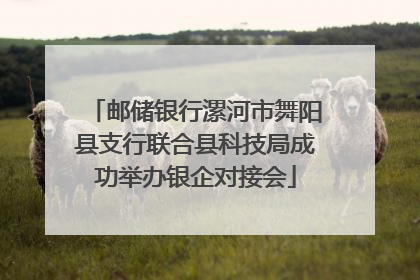 邮储银行漯河市舞阳县支行联合县科技局成功举办银企对接会