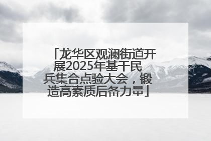 龙华区观澜街道开展2025年基干民兵集合点验大会，锻造高素质后备力量